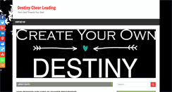 Desktop Screenshot of destinycheerleading.com